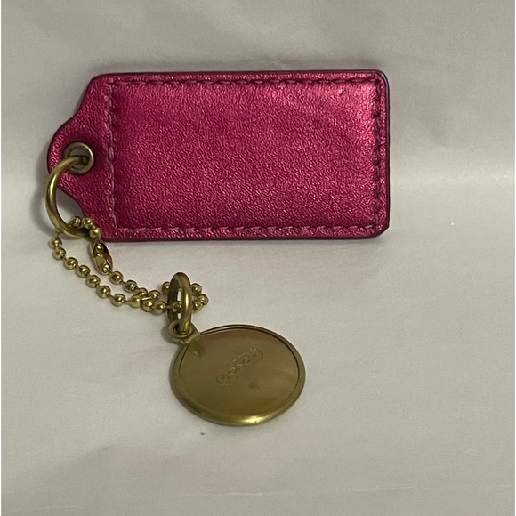 Coach metallic pink and gold hang tag - Picture 2 of 5